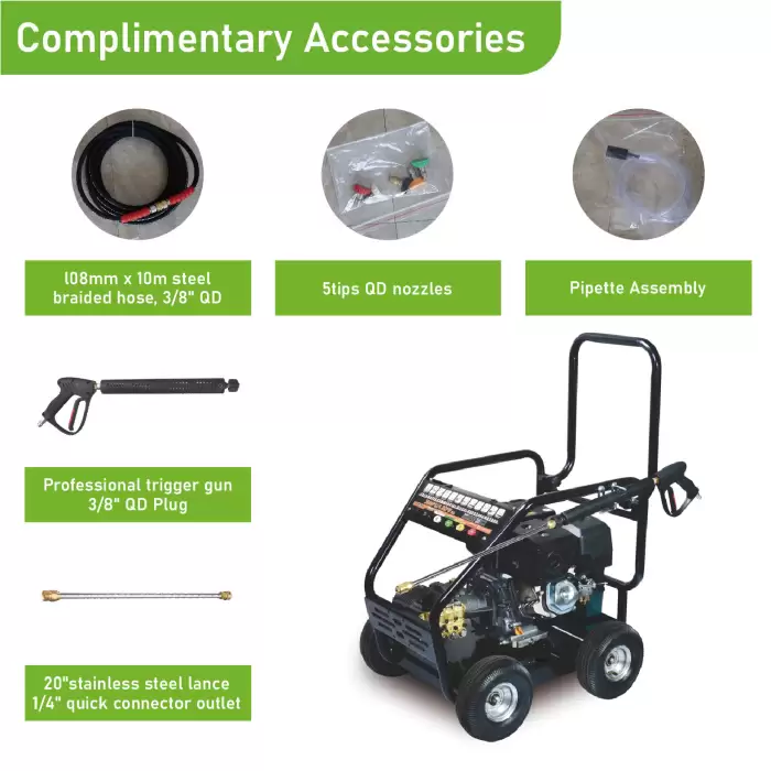 Danau 13hp 4000Psi 250Bar Electric Start Gas High Pressure Car Cleaning Machine — image 3