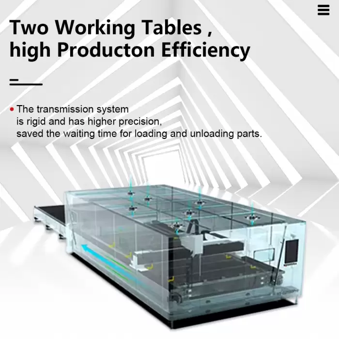 Automatic 3000W Sheet Metal CNC Laser Cutting Machine — image 3