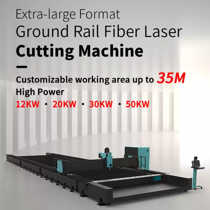 12-35m Ultra-large Working Area Floor-rail Type Laser Cutting Machine — image 2