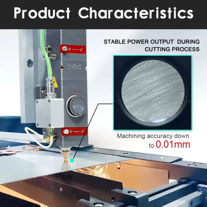 High Precision 1.5KW 3KW Laser CNC Cutter Small Format Laser Cutting Machine — image 4