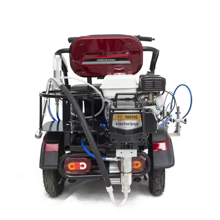 Ride On Airless Line Striper Water-Based Paint Yanfeng NR5000 Vehicle Booster Road Marking Machine — image 2