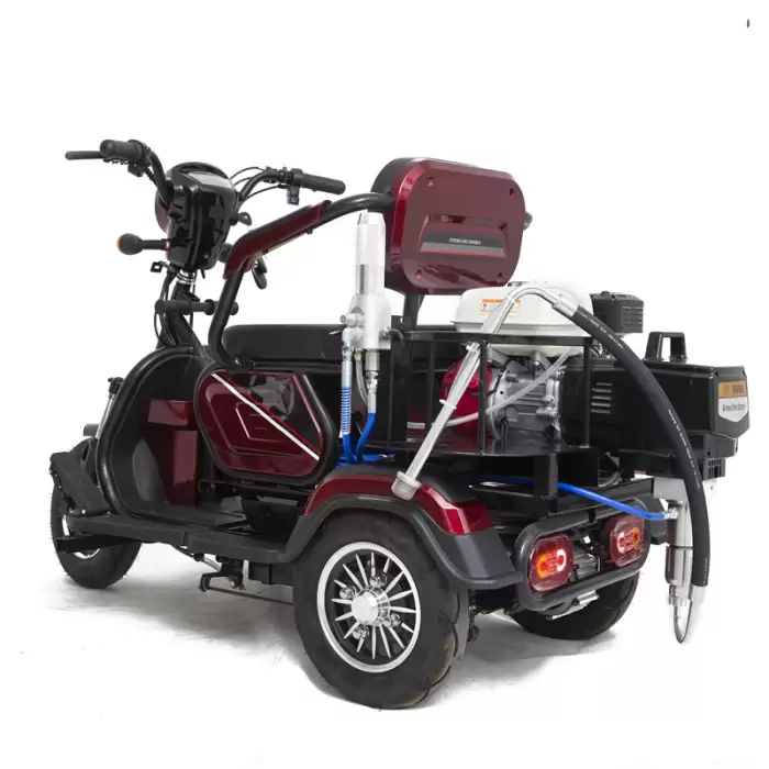 Ride On Airless Line Striper Water-Based Paint Yanfeng NR5000 Vehicle Booster Road Marking Machine — image 4