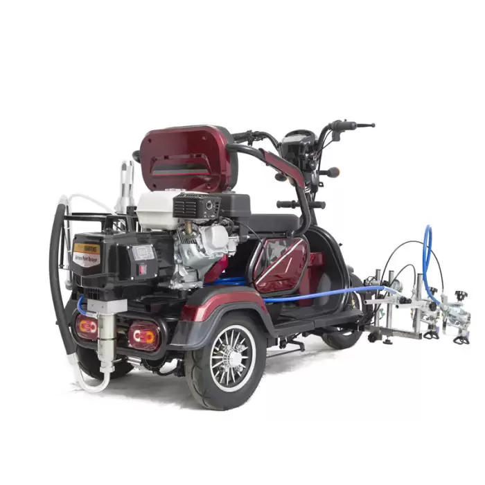 Ride On Airless Line Striper Water-Based Paint Yanfeng NR5000 Vehicle Booster Road Marking Machine — image 5