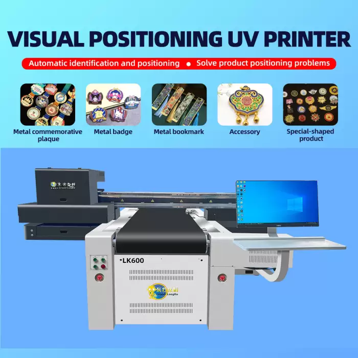 Longke LK600 UV Flatbed Printer with CCD Camera Visual Positioning — image 2