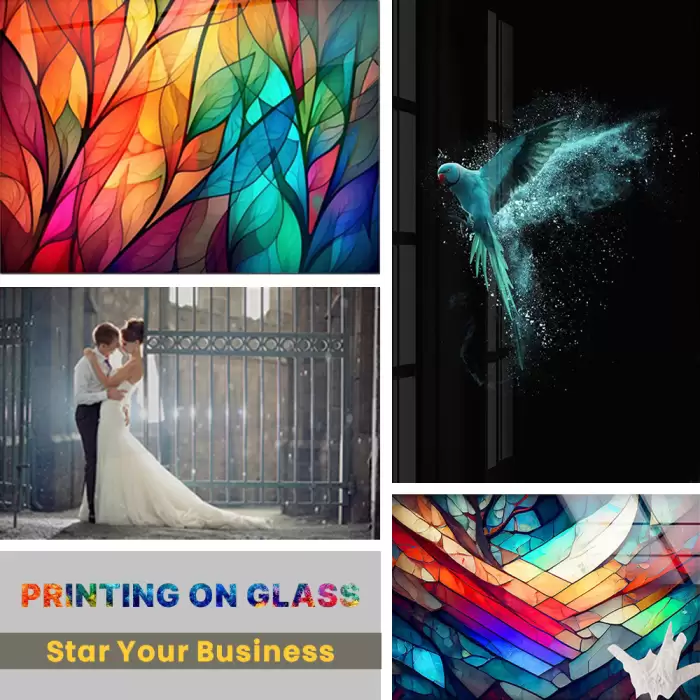 LK-2513 1.3m x 2.5m CMYK Colors Flatbed UV Printer for Glass — image 3