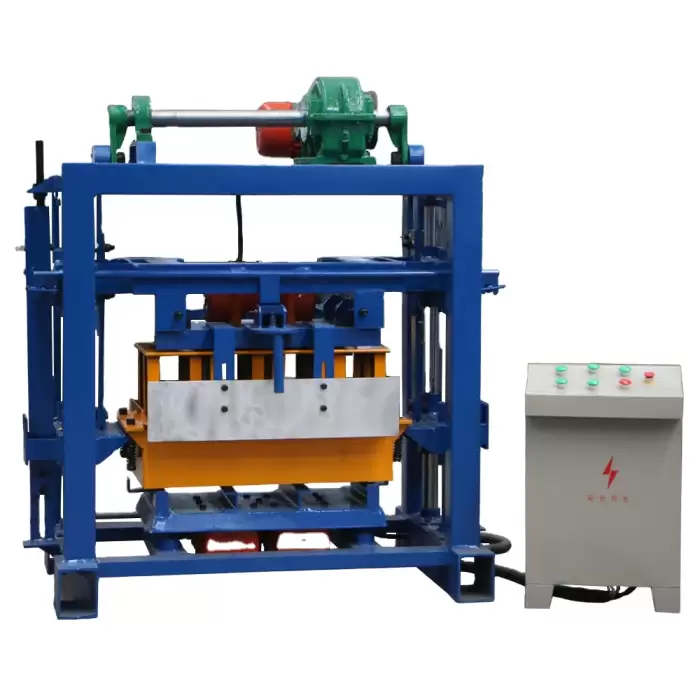 QT40-2 Manual Vibration Engine Cement Hollow Block Making Machine — image 4