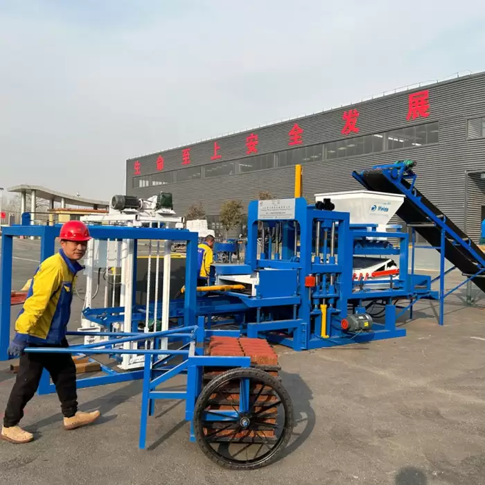 QT4-15S Full Automatic Hydraulic Concrete Brick Forming Machine — image 3