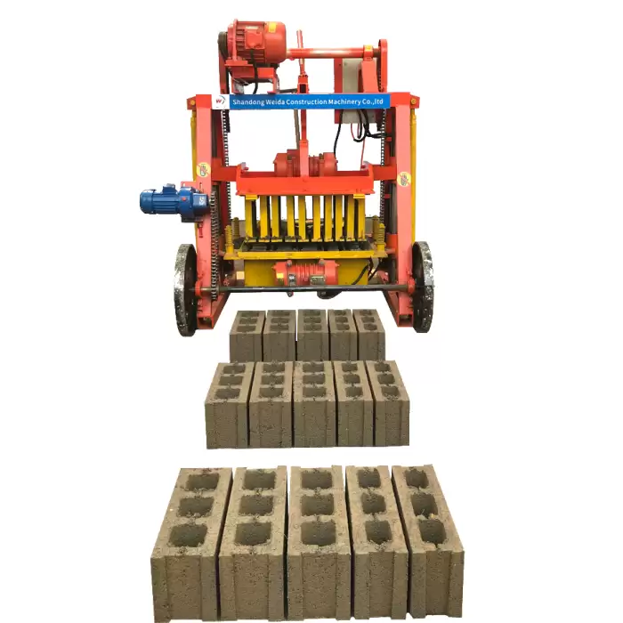 Electric Large Wheel Mobile Concrete Brick Making Machine — image 2