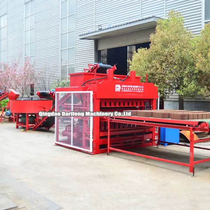 DF10-10 Earth Mud Red Clay Eco Interlocking Block Brick Making Machine — image 2