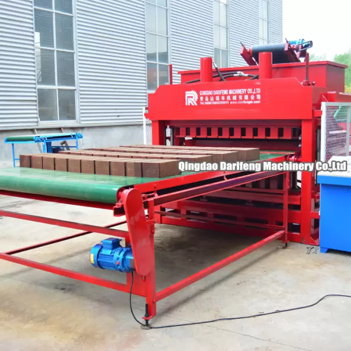 DF10-10 Earth Mud Red Clay Eco Interlocking Block Brick Making Machine — image 3