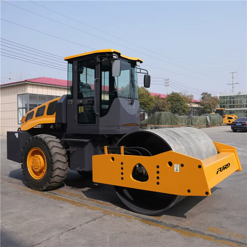 Heavy Duty Single Steel Wheel Vibratory Roller 10 Ton Smooth Drum Soil Compactor — image 4