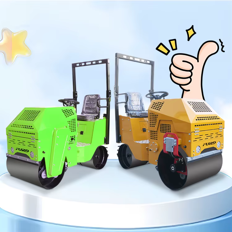 800 Kgs Double Drum Vibratory Soil Roller — image 2