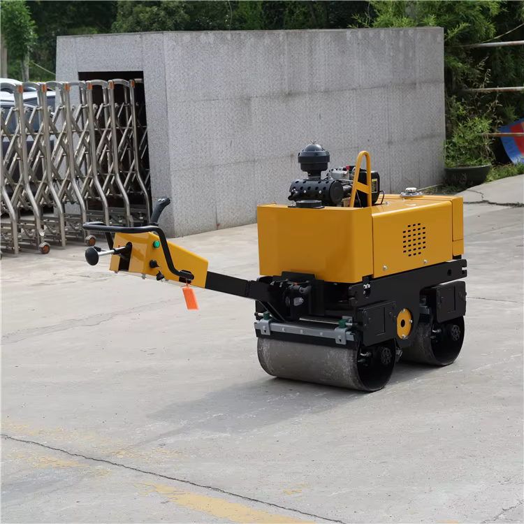 Baby Tandem Drum Asphalt Roller 800kg Manual Operate Vibratory Roller — image 5