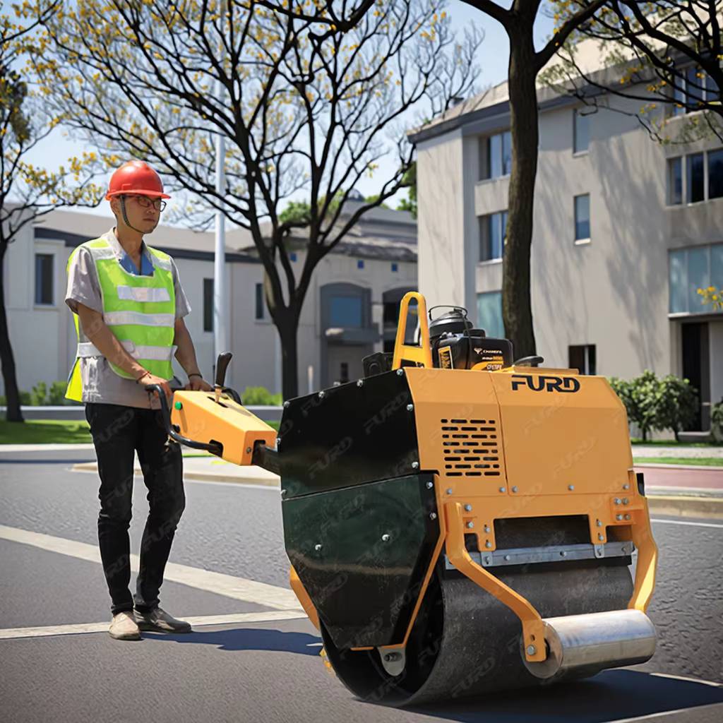 Pedestrian Driveways and Pathways Compacting Small Vibratory Roller — image 4
