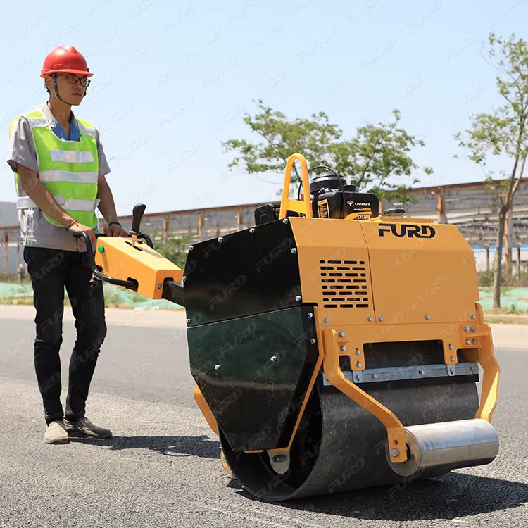 500kg Asphalt Road Roller Vibratory Soil Compactor Machine — image 5