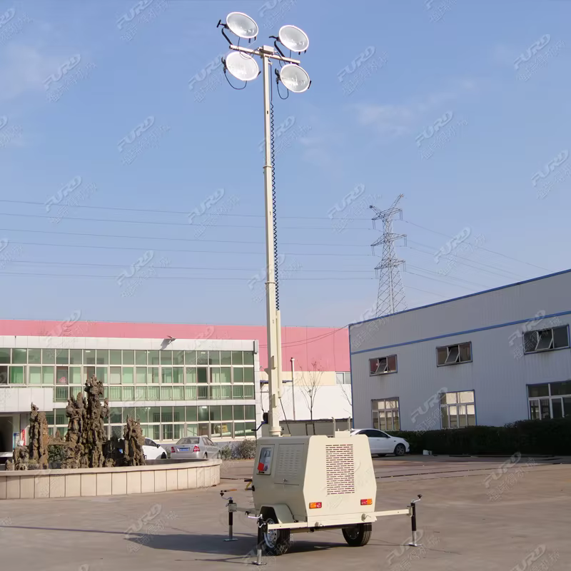 High Mast Diesel Generator LED Light Tower — image 2
