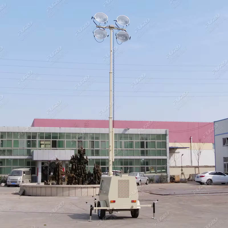 High Mast Diesel Generator LED Light Tower — image 4