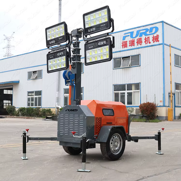 7m Portable Industrial Lighting Tower with Diesel Generator — image 6