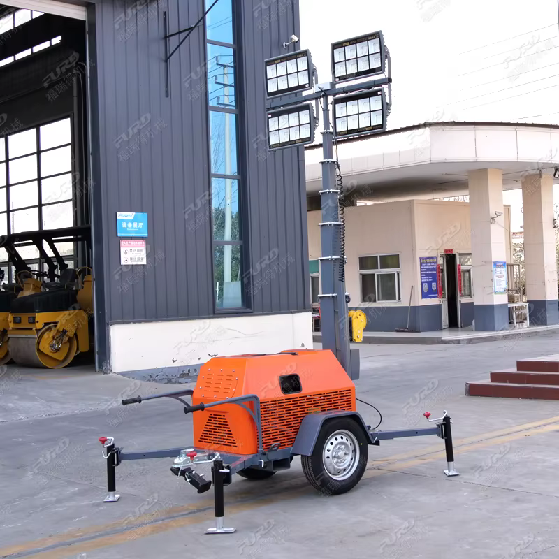 7m Mast Diesel Generator LED Mobile Lighting Tower — image 5