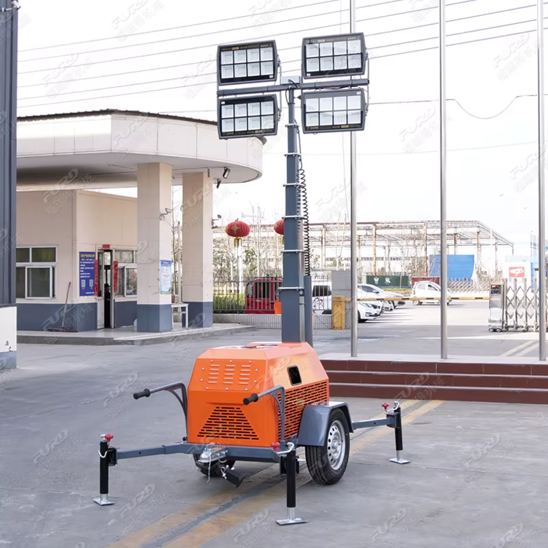 7m Mast Diesel Generator LED Mobile Lighting Tower — image 6