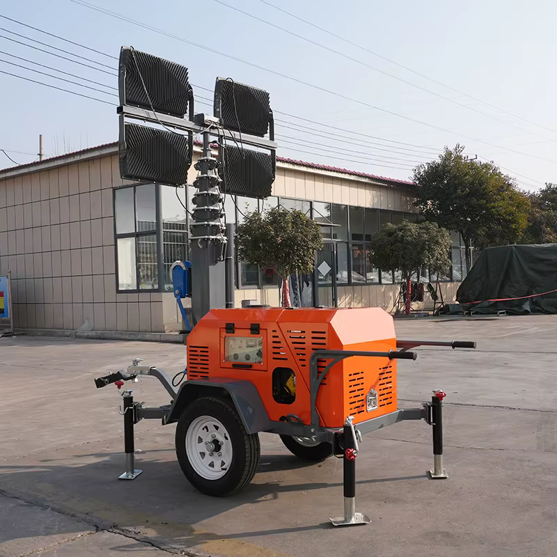 4x400W LED Light Tower with 7m Hydraulic Mast — image 2
