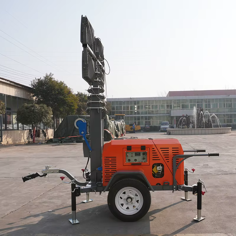 4x400W LED Light Tower with 7m Hydraulic Mast — image 3