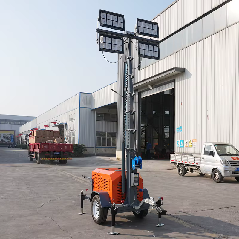 4x400W LED Light Tower with 7m Hydraulic Mast — image 5
