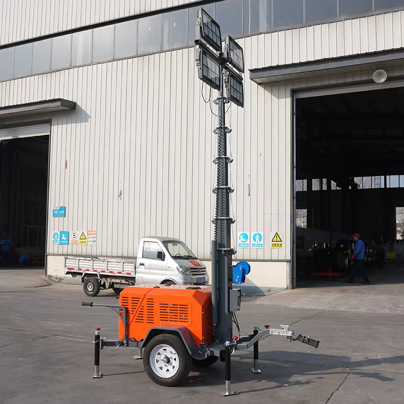 4x400W LED Light Tower with 7m Hydraulic Mast — image 6