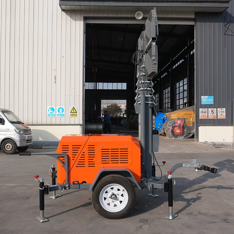 7m Portable Lighting Tower with Diesel Generator — image 5