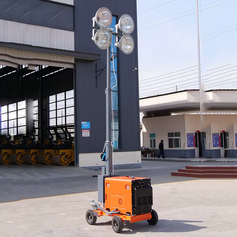 Metal Halide Lamp Light Tower 5m Telescopic Mast — image 4