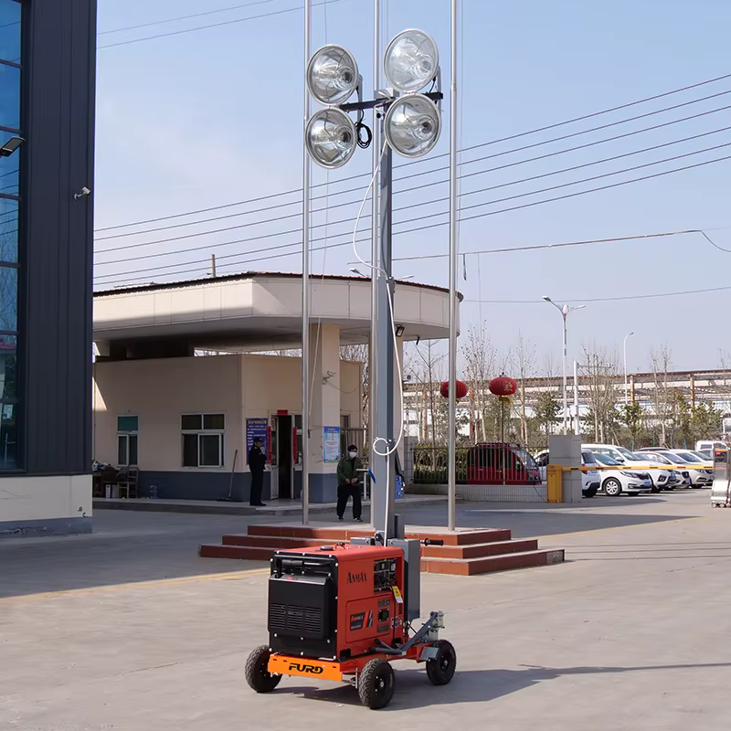 Metal Halide Lamp Light Tower 5m Telescopic Mast — image 6