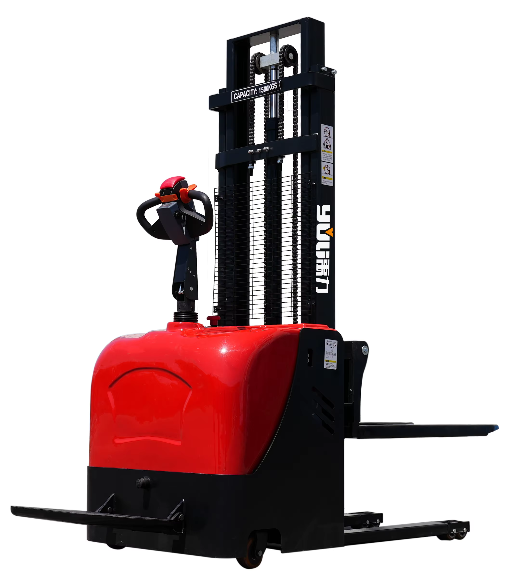 Electric Powered 1 Ton 1200kg Forklift Stacker — image 3