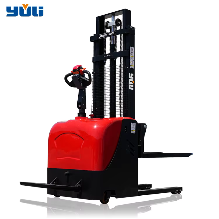 Electric Powered 1 Ton 1200kg Forklift Stacker — image 7