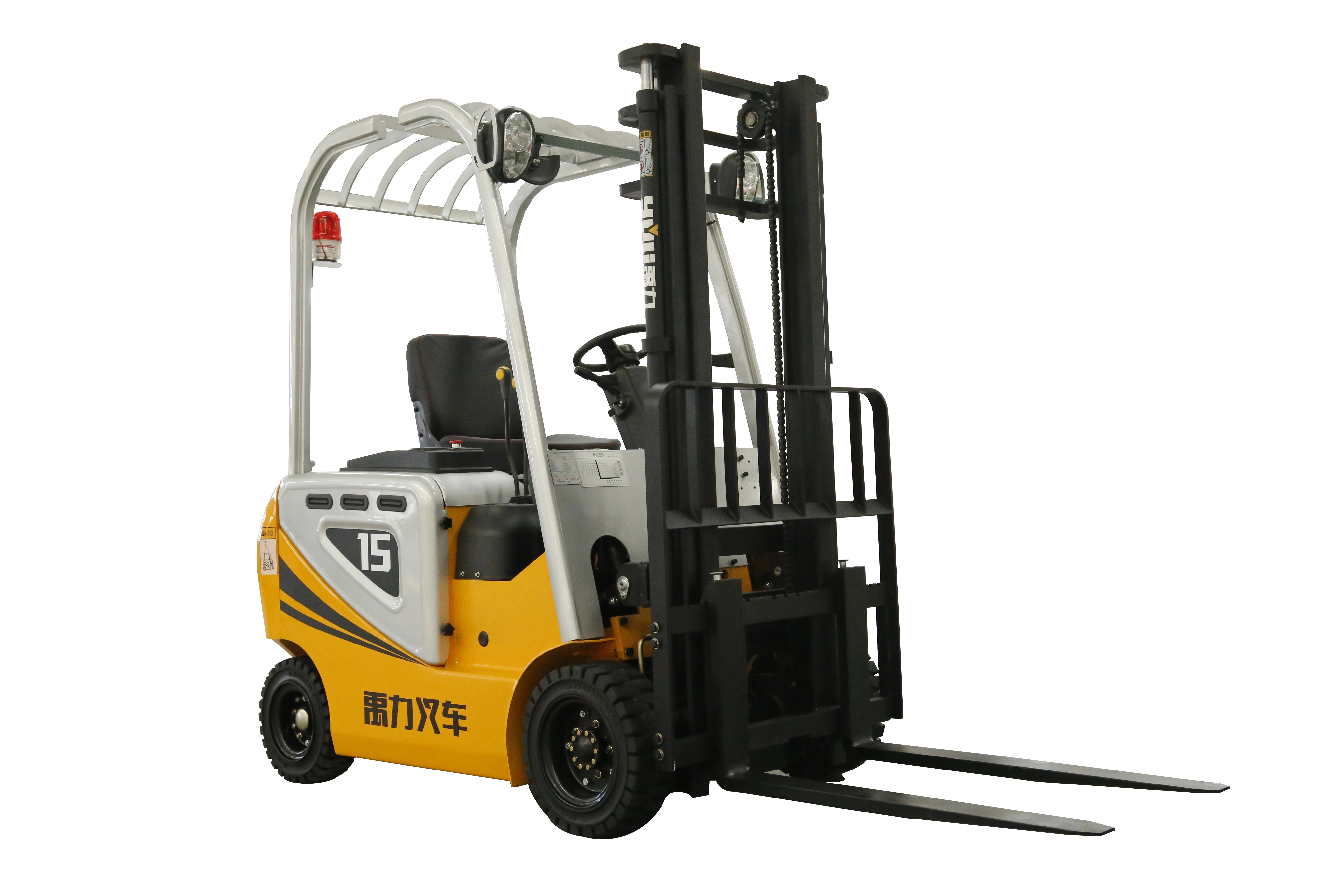 1.5 Ton 4 Wheel Electric Forklift Truck with 4500mm 3-Stage Free Lift Mast — image 4