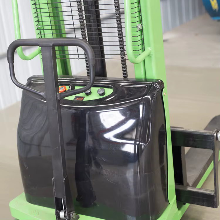 Electric Forklift Pallet Elevator 1T Semi-Electric Stacker 3.5M — image 2