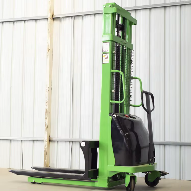 Electric Forklift Pallet Elevator 1T Semi-Electric Stacker 3.5M — image 3
