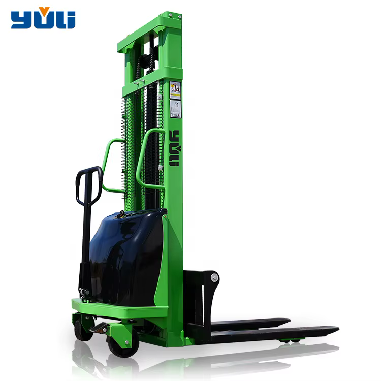 Electric Forklift Pallet Elevator 1T Semi-Electric Stacker 3.5M — image 5