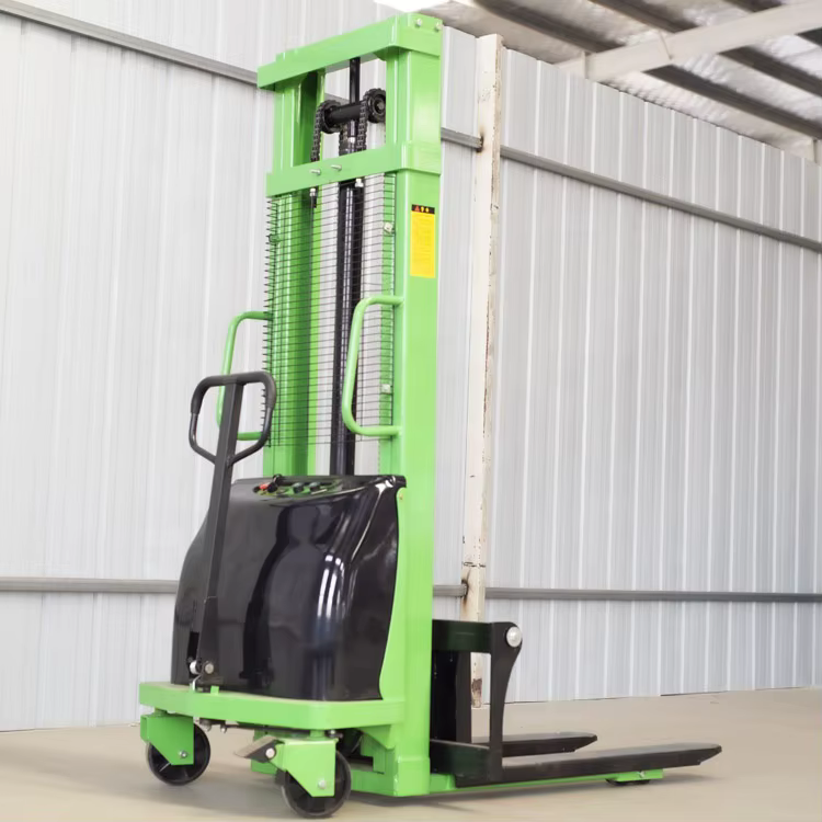 Electric Forklift Pallet Elevator 1T Semi-Electric Stacker 3.5M — image 6