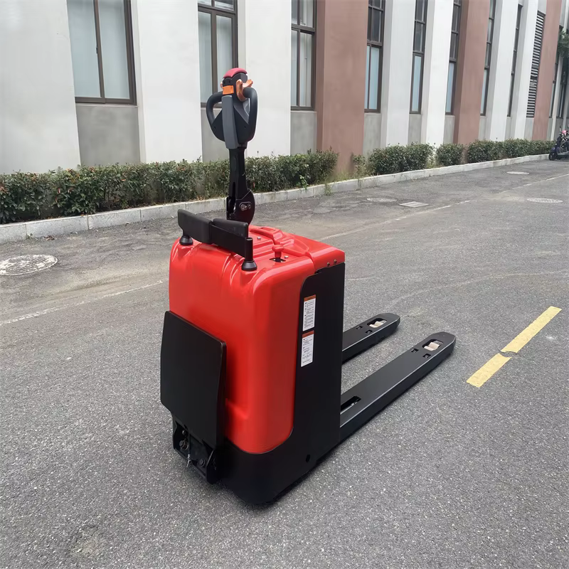 CBD60 6 Ton Electric Pallet Truck Stand Able Electric Pallet Stacker Forklift Truck — image 2