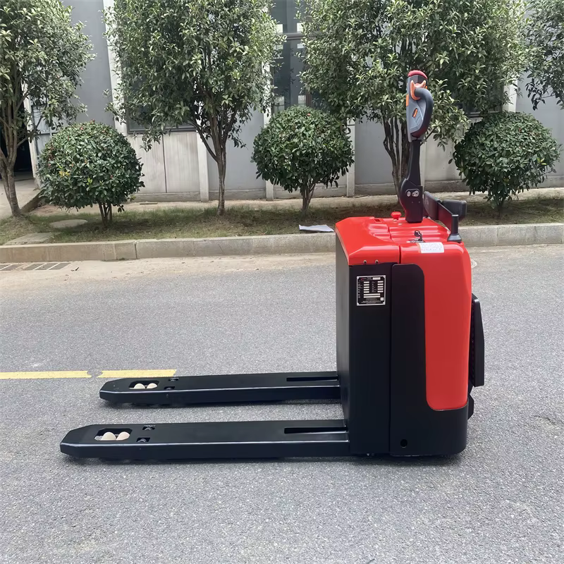 CBD60 6 Ton Electric Pallet Truck Stand Able Electric Pallet Stacker Forklift Truck — image 3