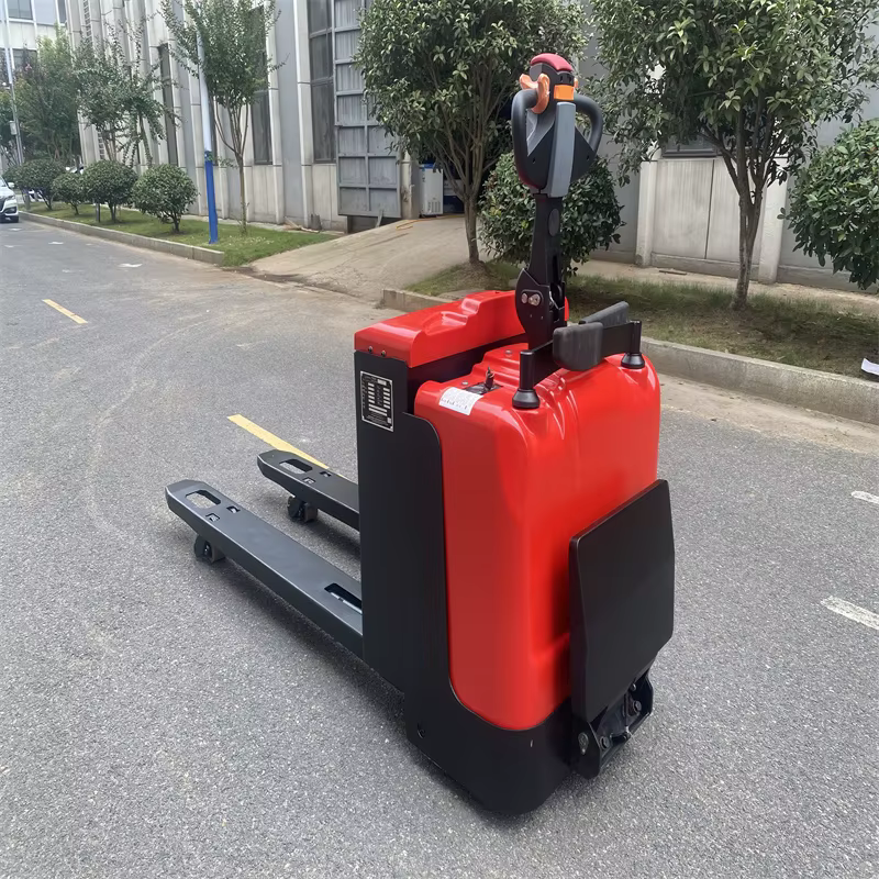 CBD60 6 Ton Electric Pallet Truck Stand Able Electric Pallet Stacker Forklift Truck — image 5