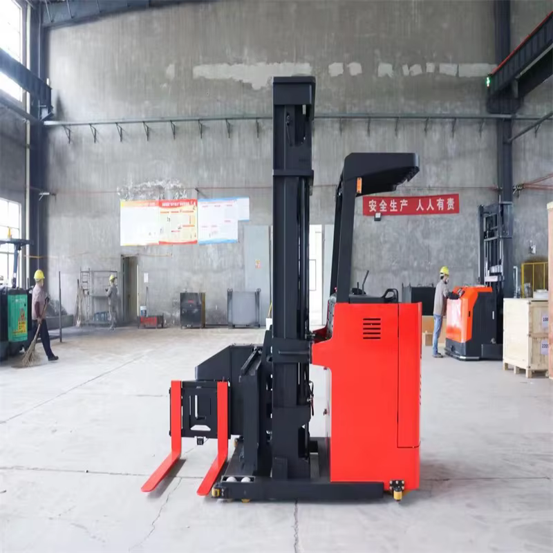 Very Narrow Aisle VNA Forklift Truck Pallet Stacker Man Up Electric Forklift 1 Ton 3M — image 4