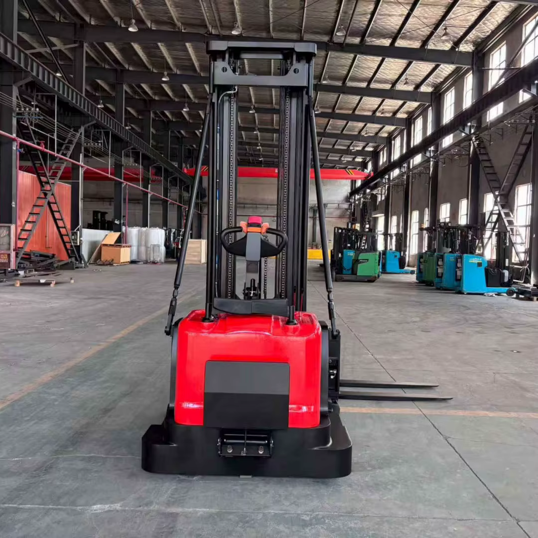 Compact Side Fork Stand-On Pallet Stacker — image 4