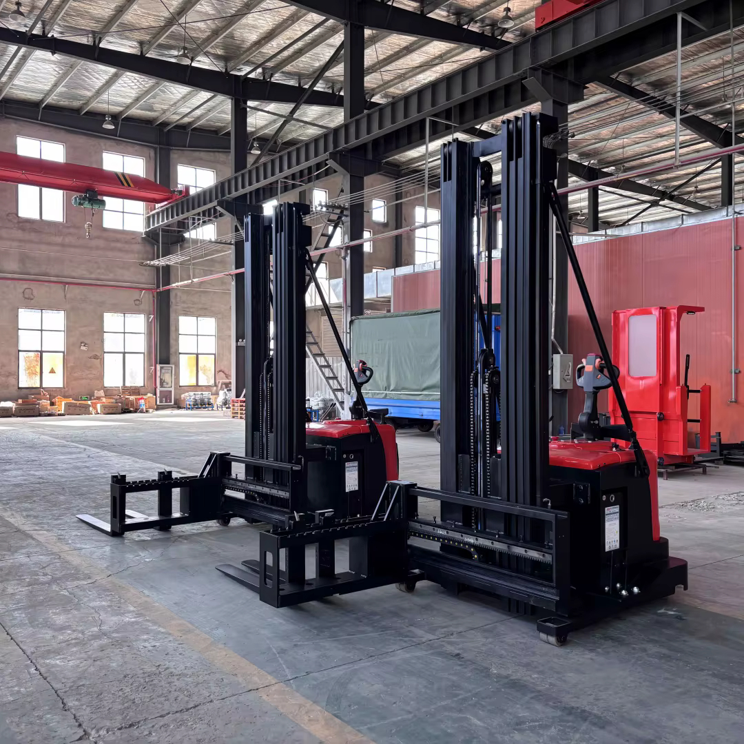 Compact Side Fork Stand-On Pallet Stacker — image 5