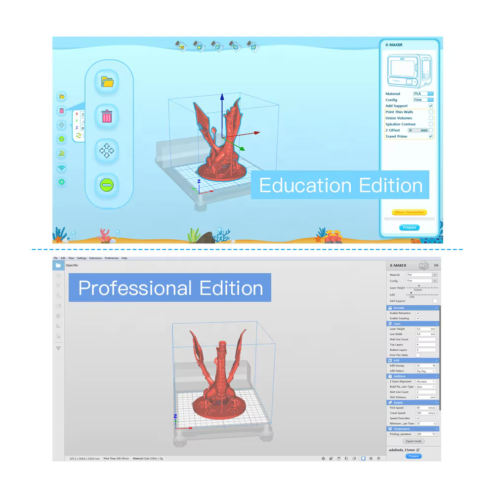 QIDI X-Maker 170*150*160mm Core-XY Desktop 3D Printer — image 4