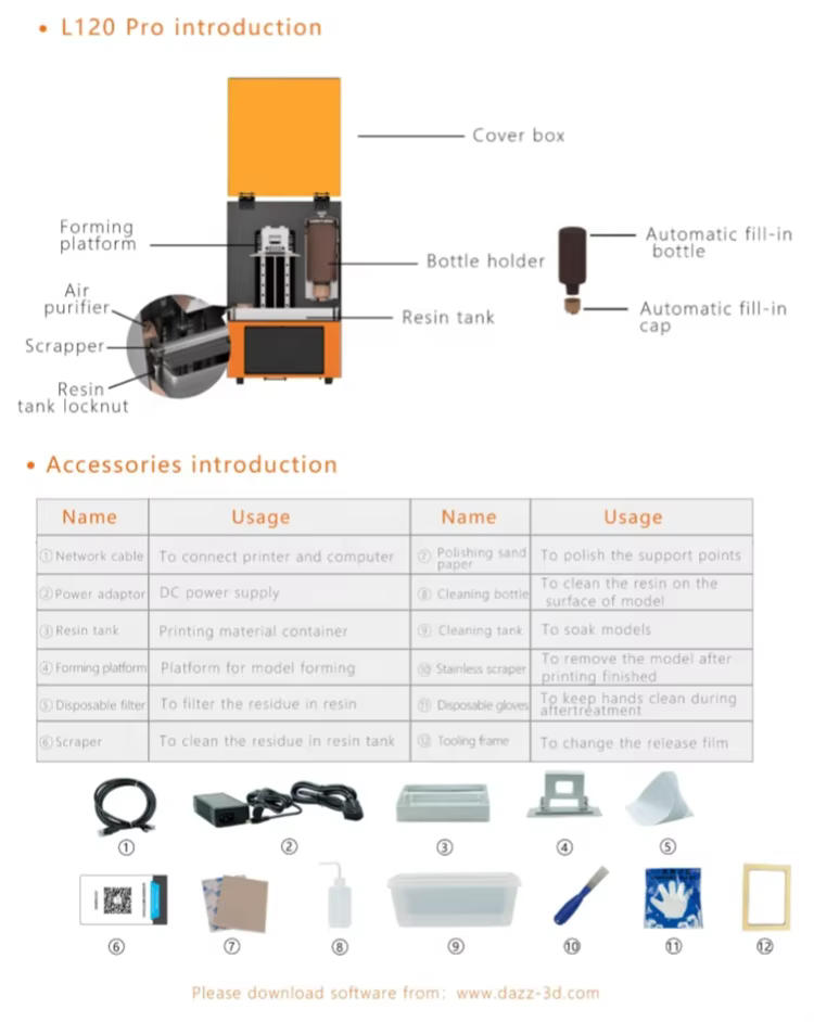 Dazzle L120 Pro LCD/SLA/DLP 3D Printer — image 4