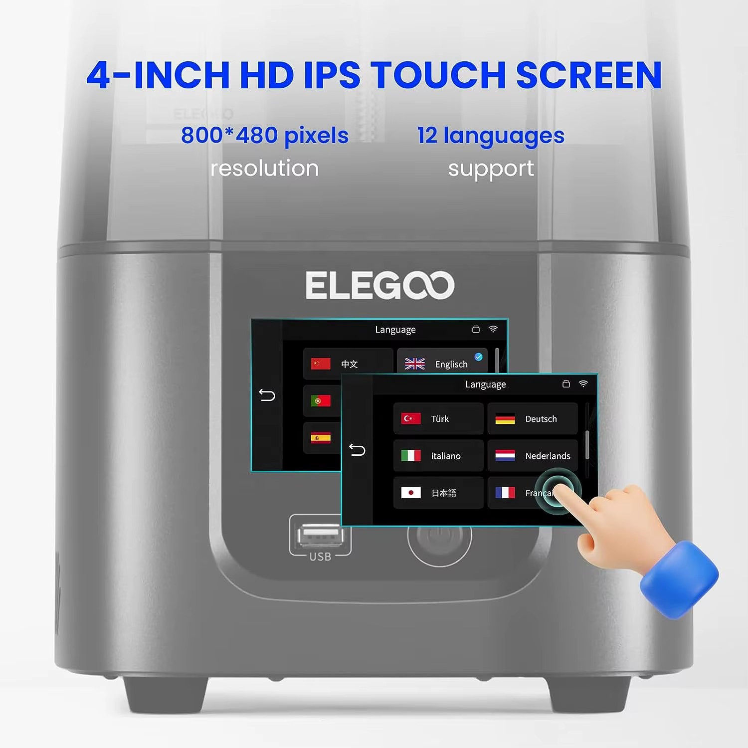 Elegoo Mars 4 Ultra Large HD 9K LCD Resin 3D Printer — image 5