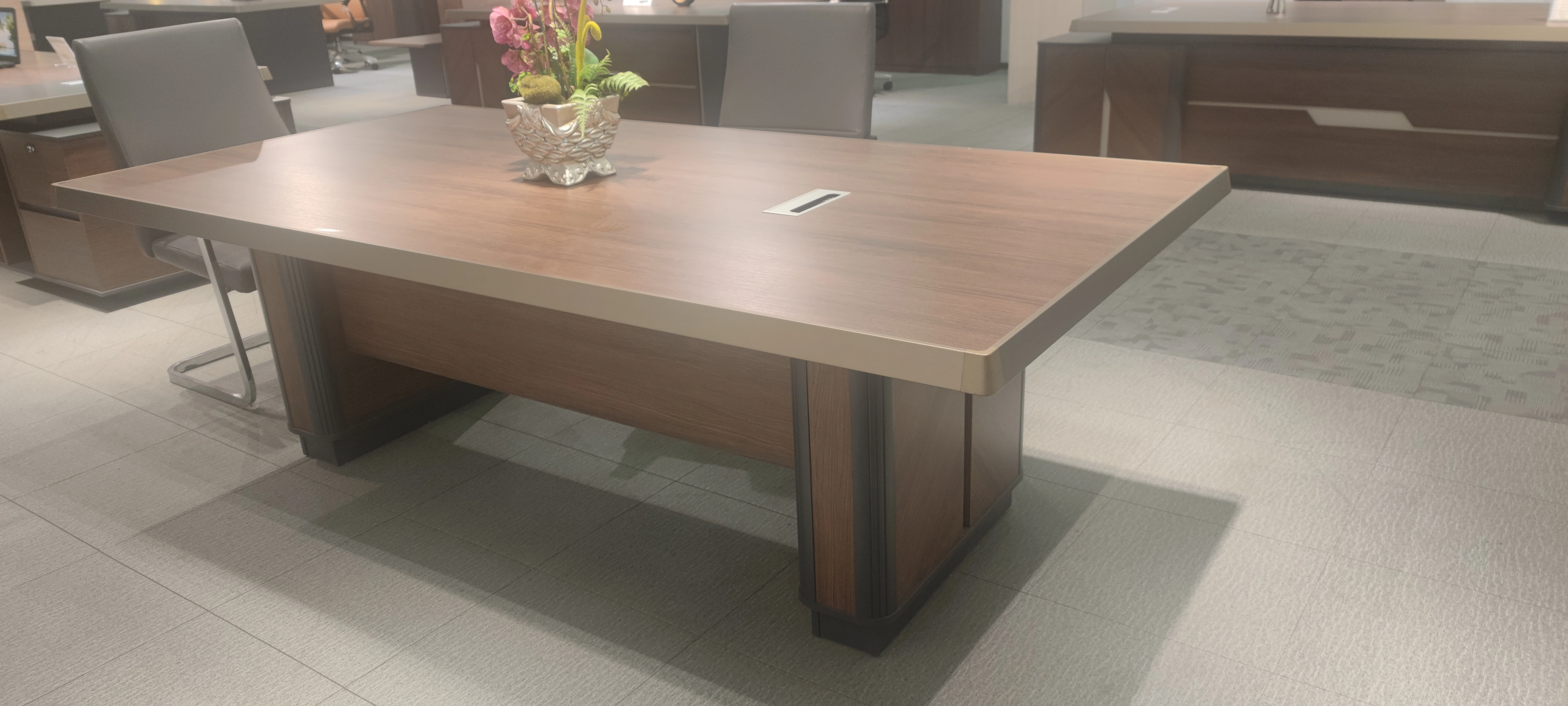 Luxury Extendable Wooden Conference Table — image 3