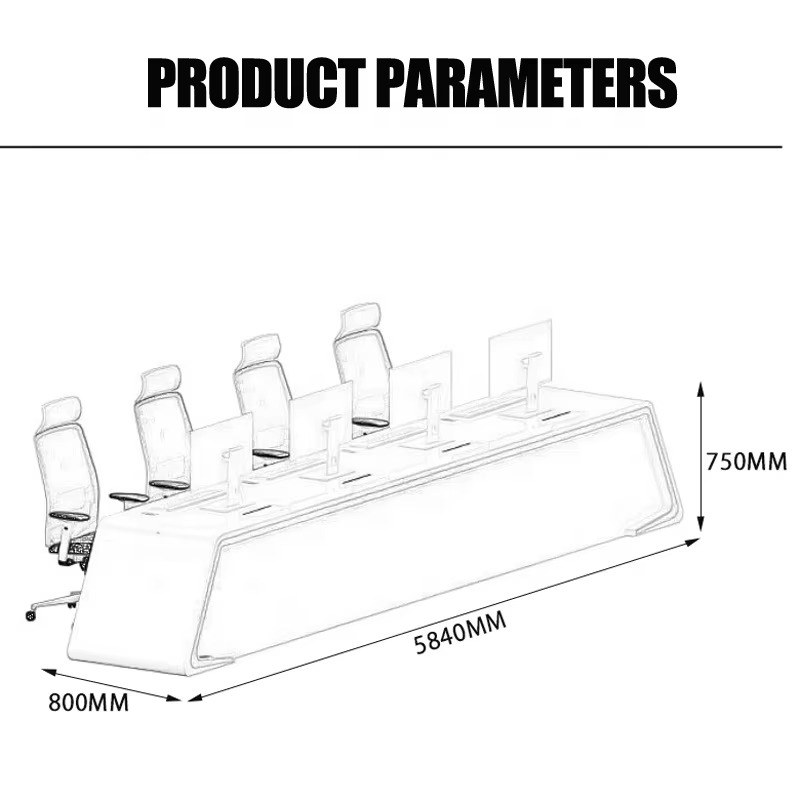 Customized LED Reception Desk — image 3