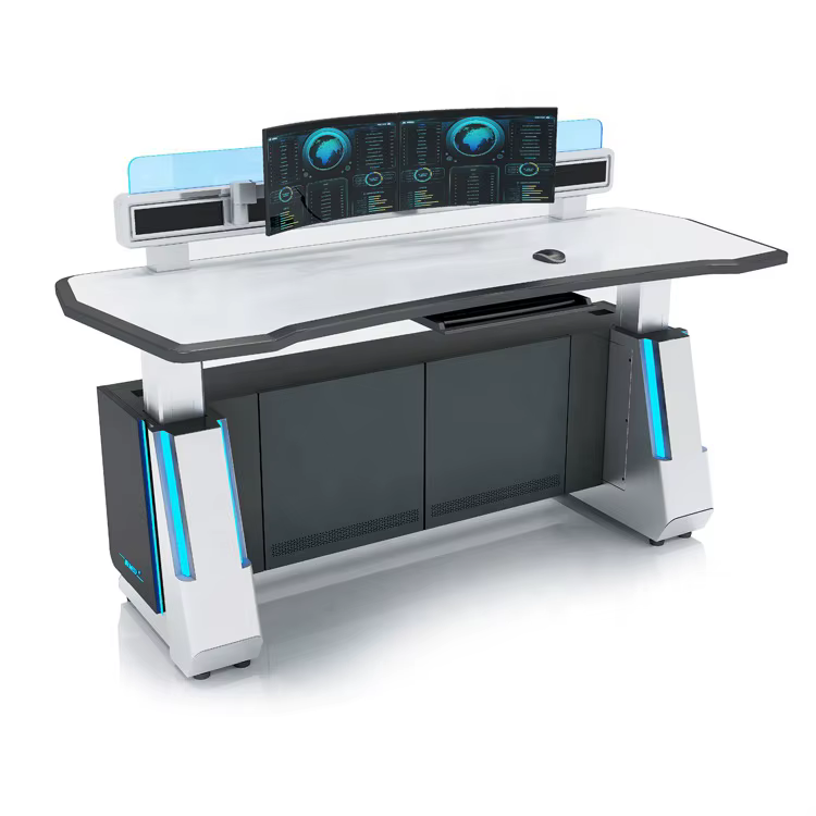 Haoyuan Intelligent LED Lift Office Desk Command Center Console — image 4